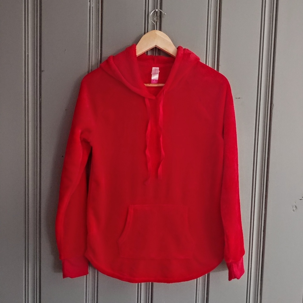Fuzzy Sweatshirt Pullover Red and Soft